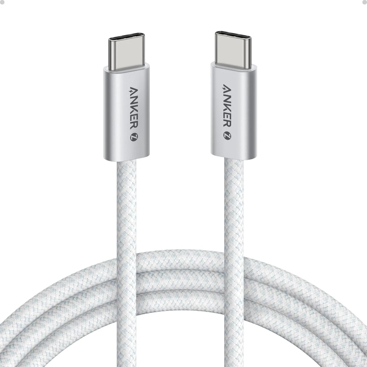 Anker ZOLO USB-C to USB-C Cable (1m 240W) - White Anker ZOLO USB-C to USB-C Cable (1m 240W) - White